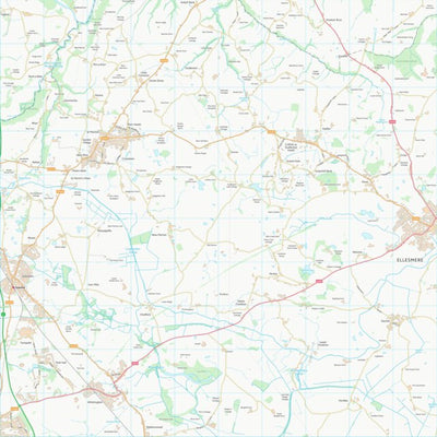 UK Topographic Maps Shropshire (SJ33) digital map