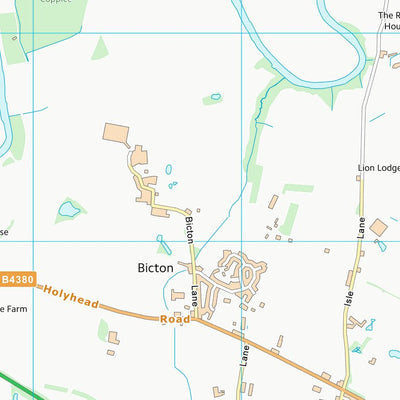 UK Topographic Maps Shropshire (SJ41) digital map
