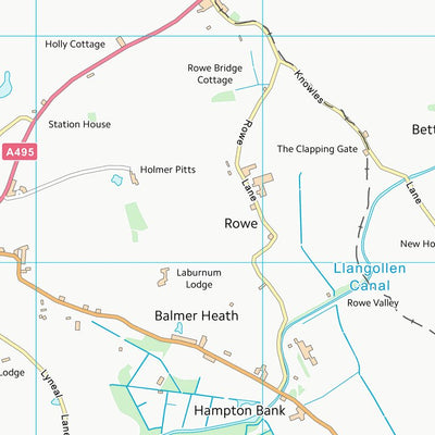 UK Topographic Maps Shropshire (SJ43) digital map