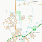 UK Topographic Maps Shropshire (SJ52) digital map