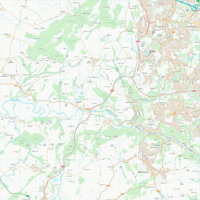UK Topographic Maps Shropshire (SJ60) digital map