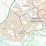 UK Topographic Maps Shropshire (SJ63) digital map