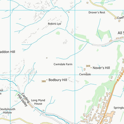UK Topographic Maps Shropshire (SO49) digital map