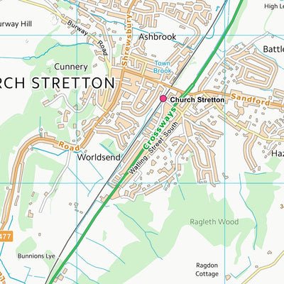 UK Topographic Maps Shropshire (SO49) digital map