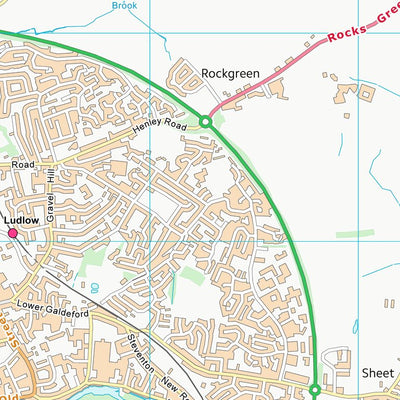 UK Topographic Maps Shropshire (SO57) digital map