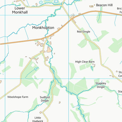 UK Topographic Maps Shropshire (SO69) digital map