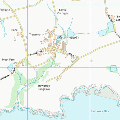 UK Topographic Maps Sir Benfro - Pembrokeshire (SM80) digital map