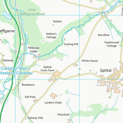 UK Topographic Maps Sir Benfro - Pembrokeshire (SM92) digital map