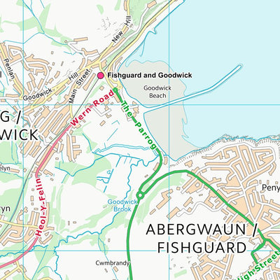 UK Topographic Maps Sir Benfro - Pembrokeshire (SM93) digital map