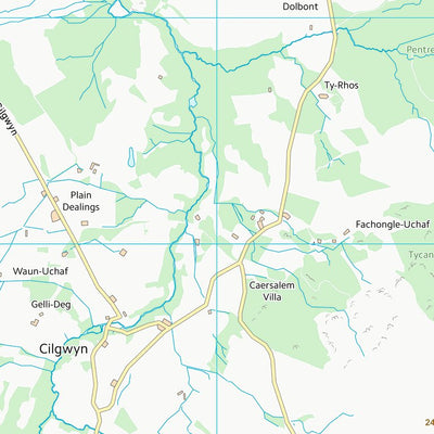 UK Topographic Maps Sir Benfro - Pembrokeshire (SN03) digital map