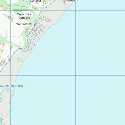 UK Topographic Maps Sir Benfro - Pembrokeshire (SN10) digital map