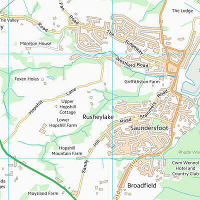UK Topographic Maps Sir Benfro - Pembrokeshire (SN10) digital map