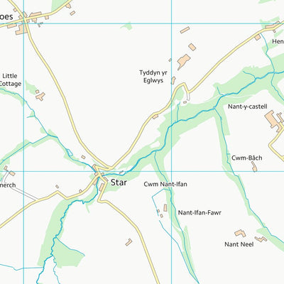 UK Topographic Maps Sir Benfro - Pembrokeshire (SN23) digital map