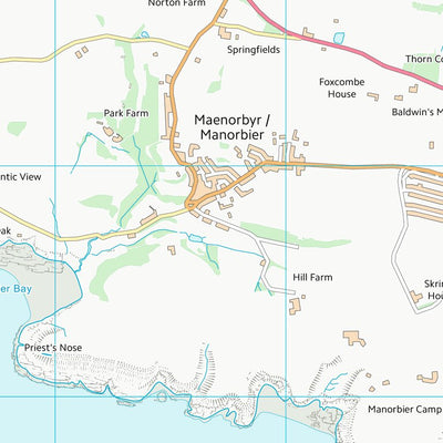 UK Topographic Maps Sir Benfro - Pembrokeshire (SS09) digital map