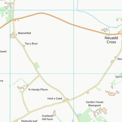 UK Topographic Maps Sir Ceredigion - Ceredigion (SN24) digital map
