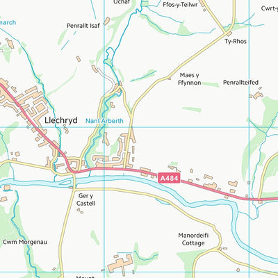 UK Topographic Maps Sir Ceredigion - Ceredigion (SN24) digital map