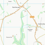 UK Topographic Maps Sir Ceredigion - Ceredigion (SN34) digital map