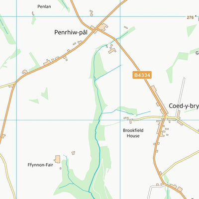 UK Topographic Maps Sir Ceredigion - Ceredigion (SN34) digital map