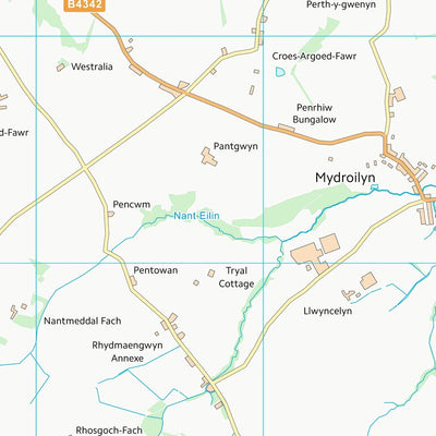 UK Topographic Maps Sir Ceredigion - Ceredigion (SN45) digital map