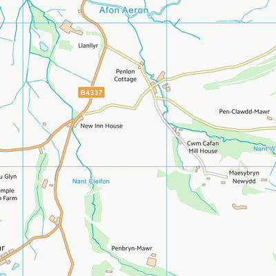 UK Topographic Maps Sir Ceredigion - Ceredigion (SN55) digital map