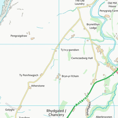 UK Topographic Maps Sir Ceredigion - Ceredigion (SN57) digital map