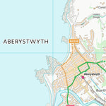 UK Topographic Maps Sir Ceredigion - Ceredigion (SN58) digital map
