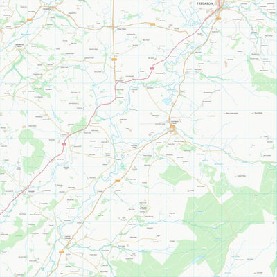 UK Topographic Maps Sir Ceredigion - Ceredigion (SN65) digital map