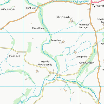 UK Topographic Maps Sir Ceredigion - Ceredigion (SN66) digital map