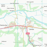 UK Topographic Maps Sir Ceredigion - Ceredigion (SN67) digital map