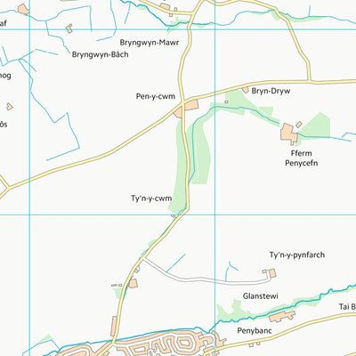 UK Topographic Maps Sir Ceredigion - Ceredigion (SN68) digital map
