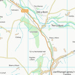 UK Topographic Maps Sir Ceredigion - Ceredigion (SN68) digital map