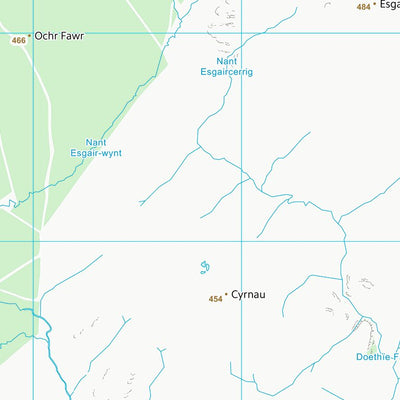 UK Topographic Maps Sir Ceredigion - Ceredigion (SN75) digital map