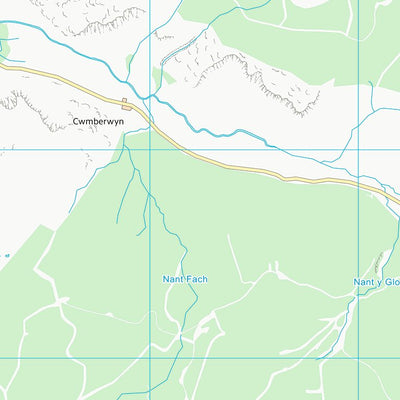 UK Topographic Maps Sir Ceredigion - Ceredigion (SN75) digital map