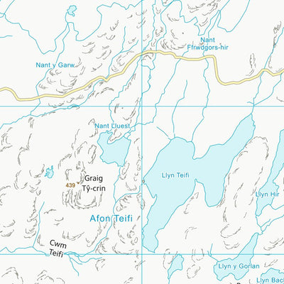 UK Topographic Maps Sir Ceredigion - Ceredigion (SN76) digital map