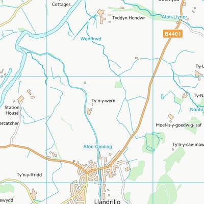 UK Topographic Maps Sir Ddinbych - Denbighshire (SJ03) digital map
