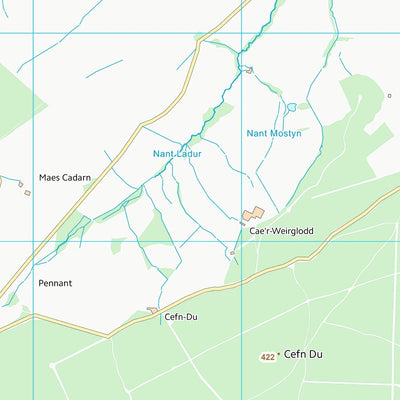 UK Topographic Maps Sir Ddinbych - Denbighshire (SJ05) digital map