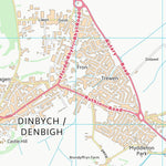 UK Topographic Maps Sir Ddinbych - Denbighshire (SJ06) digital map