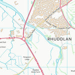UK Topographic Maps Sir Ddinbych - Denbighshire (SJ07) digital map