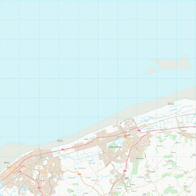 UK Topographic Maps Sir Ddinbych - Denbighshire (SJ08) digital map