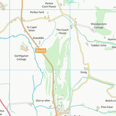 UK Topographic Maps Sir Ddinbych - Denbighshire (SJ15) digital map
