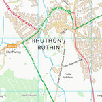 UK Topographic Maps Sir Ddinbych - Denbighshire (SJ15) digital map