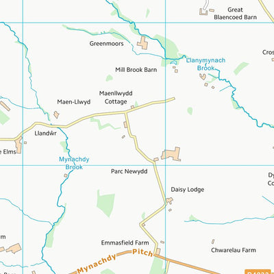 UK Topographic Maps Sir Fynwy - Monmouthshire (SO31) digital map