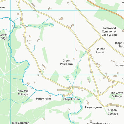UK Topographic Maps Sir Fynwy - Monmouthshire (ST49) digital map