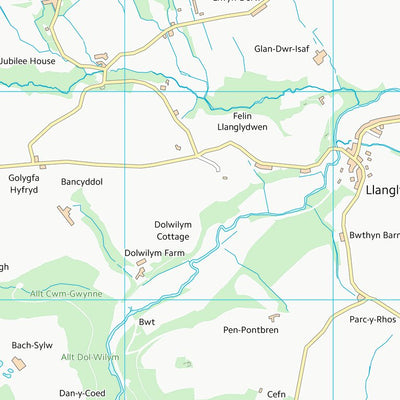 UK Topographic Maps Sir Gaerfyrddin - Carmarthenshire (SN12) digital map