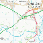 UK Topographic Maps Sir Gaerfyrddin - Carmarthenshire (SN21) digital map