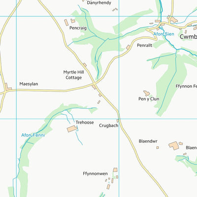 UK Topographic Maps Sir Gaerfyrddin - Carmarthenshire (SN22) digital map