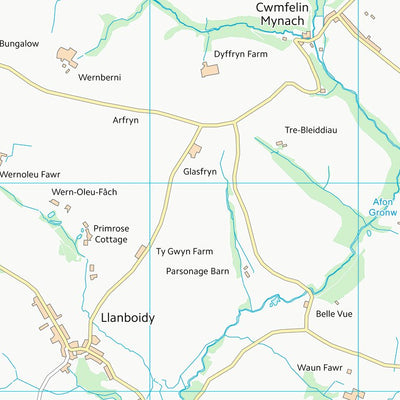 UK Topographic Maps Sir Gaerfyrddin - Carmarthenshire (SN22) digital map