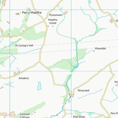 UK Topographic Maps Sir Gaerfyrddin - Carmarthenshire (SN31) digital map