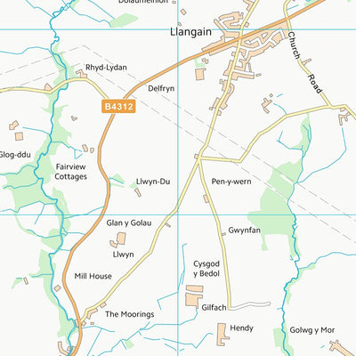 UK Topographic Maps Sir Gaerfyrddin - Carmarthenshire (SN31) digital map