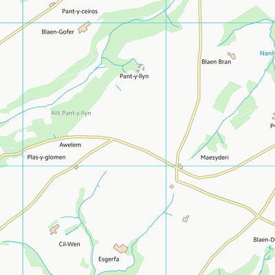 UK Topographic Maps Sir Gaerfyrddin - Carmarthenshire (SN32) digital map